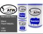 Preview: Mercedes-Benz, Black Pearl Metallic, 199 / 9199: 500ml Lackdose + 500ml Klarlack + 250ml Härter - Set, von ATW Autoteile West.
